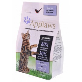 Корм Applaws беззерновой для кошек Курица и Утка/Овощи: 80/20%, Dry Cat Chicken with Duck